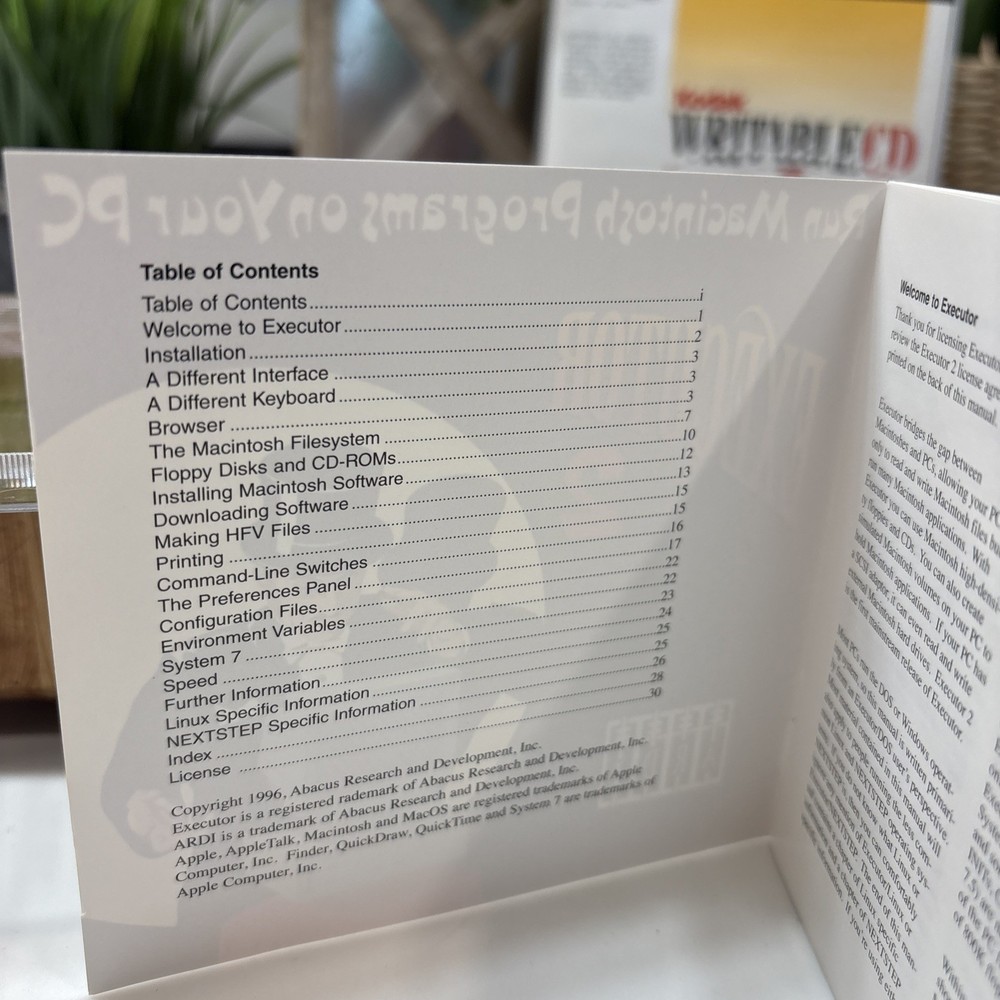 Executor 2.0t Mac Emulator PC Software CD ARDI Farallon w Case Booklet