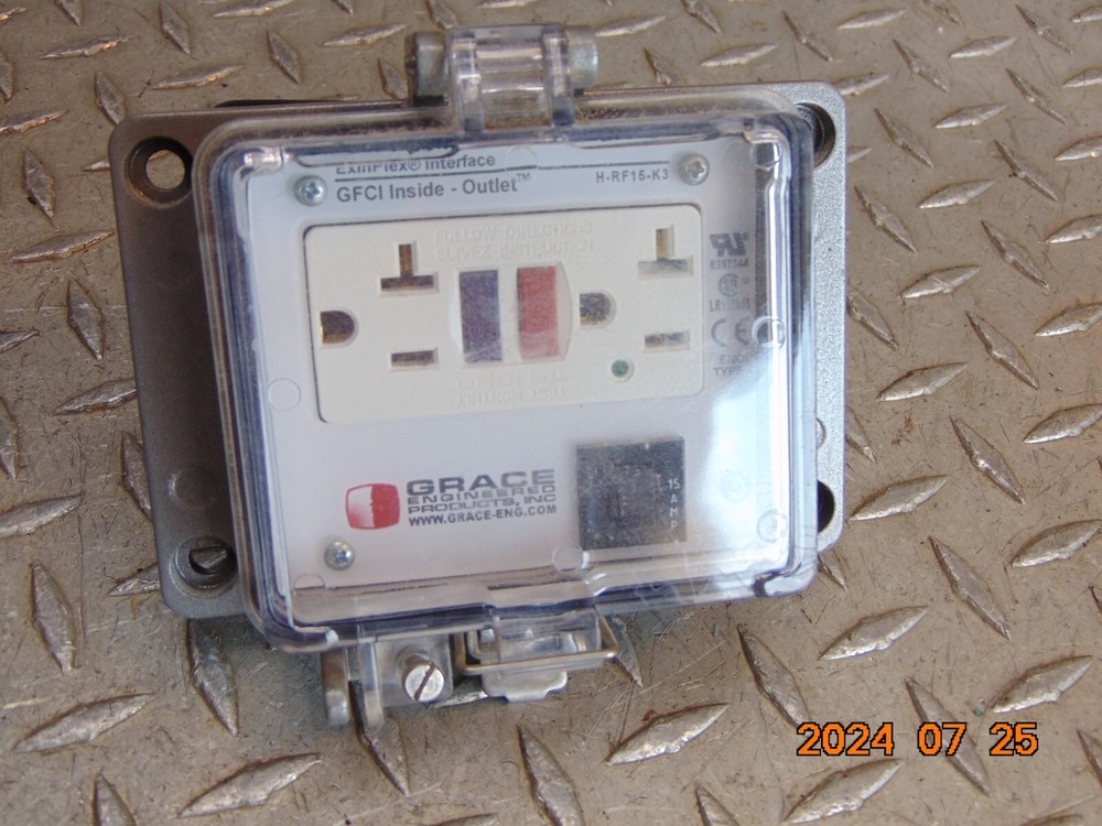 GRACE H-RF15-K3 EXINPLEX INTERFACE GFCI INSIDE - OUTLET