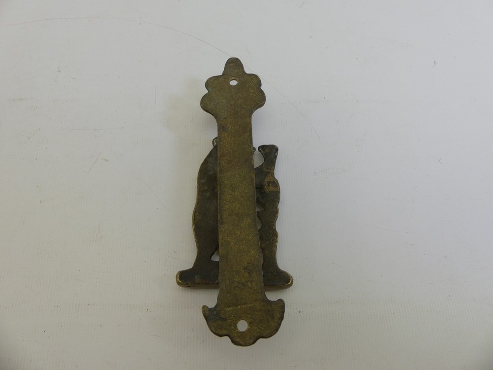 (RefJOH2) Brass bear door knocker approx 13cm long