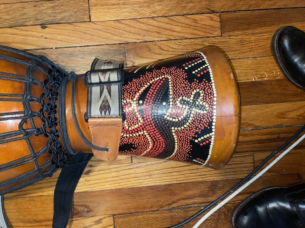 11” TOCA DJEMBE DRUM FREESTYLE LIGHTWEIGHT With Strap Lizard Design