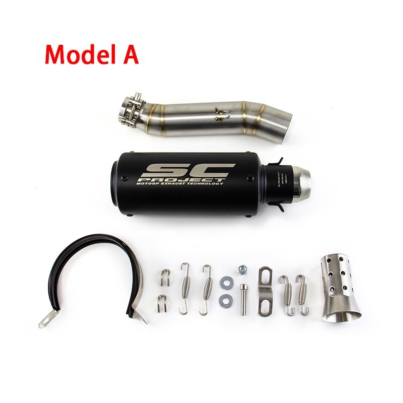 Slip for Honda CBR300R 2013-23 CBR300F Black Muffler Tips Exhaust Mid Tail Pipe