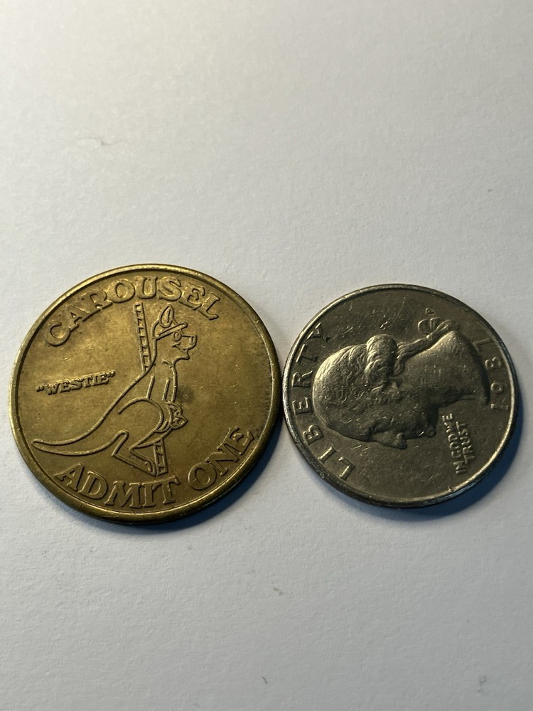Old Paramus Carousel Token Kangaroo #uc1