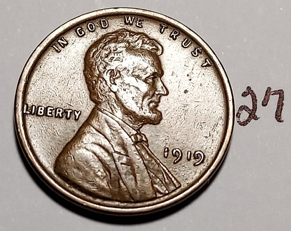 1919 Lincoln Wheat Cent #27