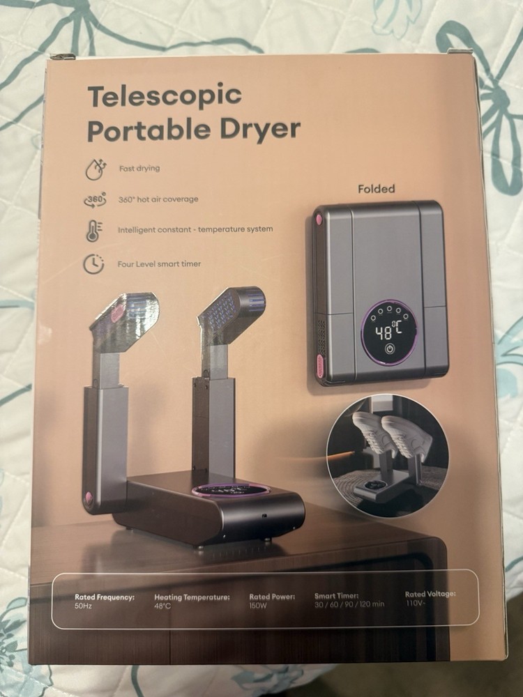 Telescope Portable Shoe Dryer