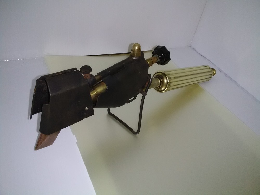 Antique brass blow torch soldering