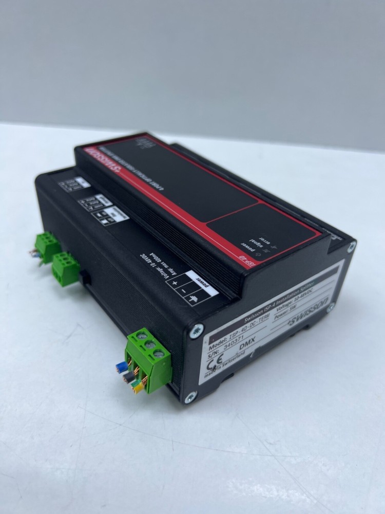 SWISSON ISP-4D-DC-TERM , 4-PORT OPTICALLY ISOLATED DMX SPLITTER