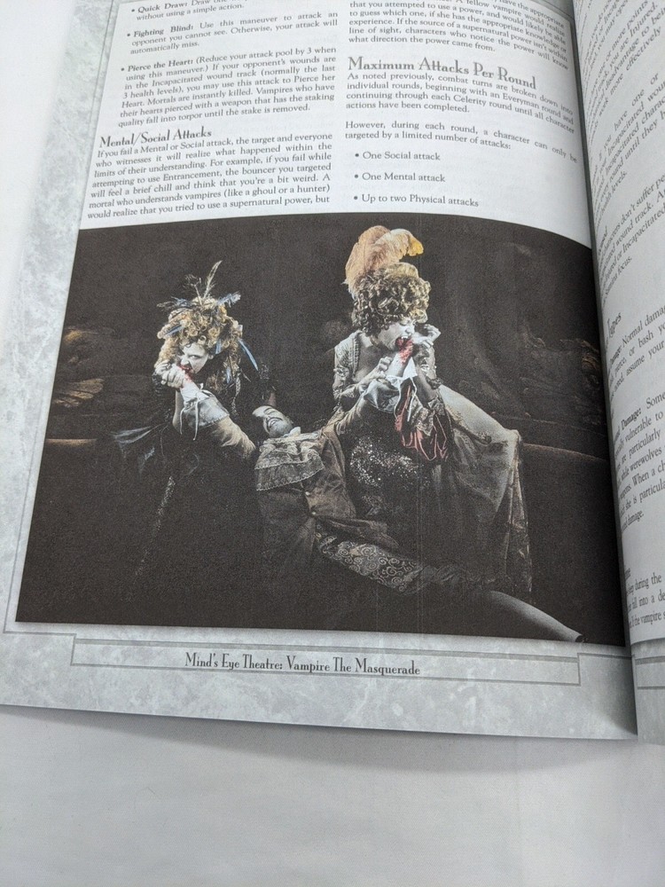 Minds Eye Theatre Vampire The Masquerade Quick Start Guide Book