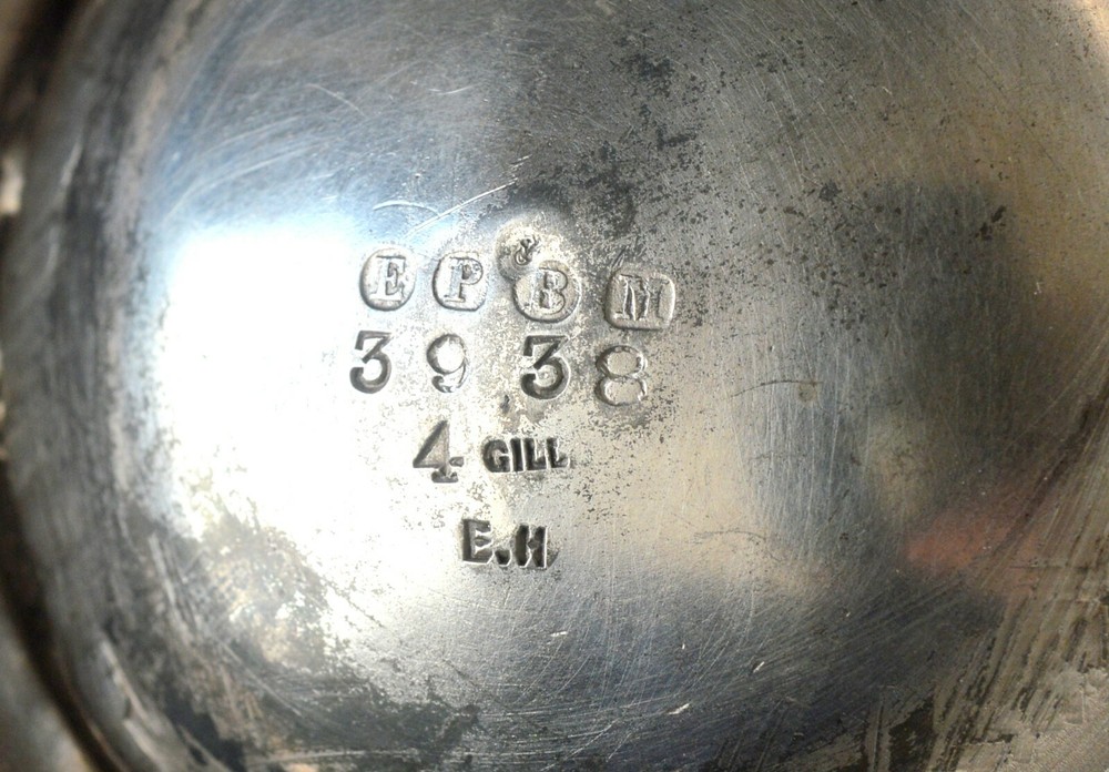 GERMANY TEAPOT 19th CENTURY 'E P B M 3938' hallmarked TABLEWARE
