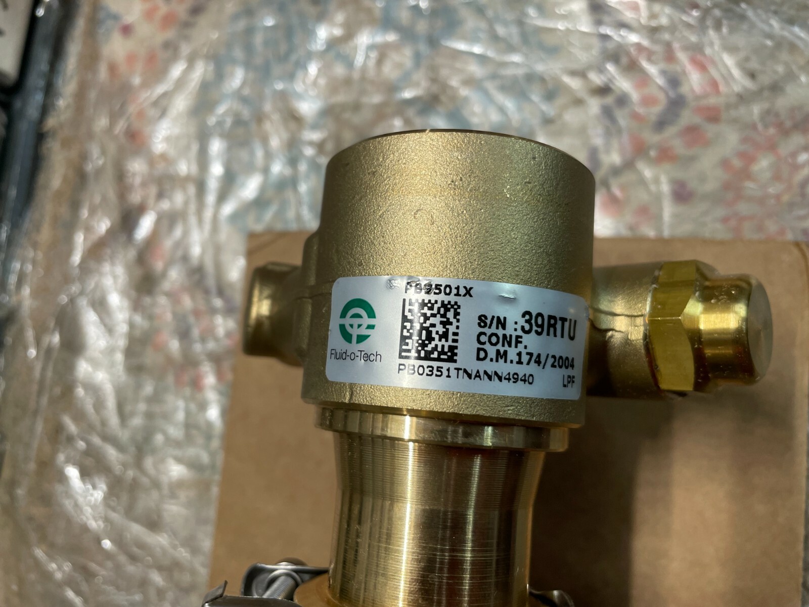 Fluid, Circulator, Carbonator Kit Motor, Brass Pump, Fluid-O-Tech, 120/240VAC