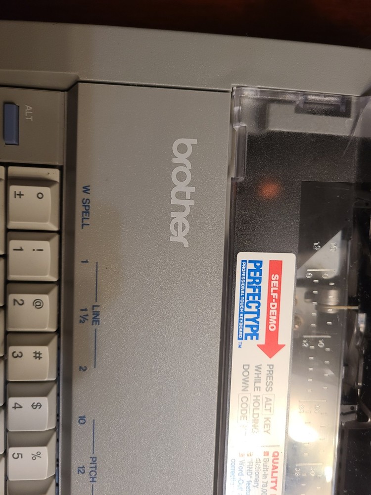 Brother gx-7500 typewriter tested, working