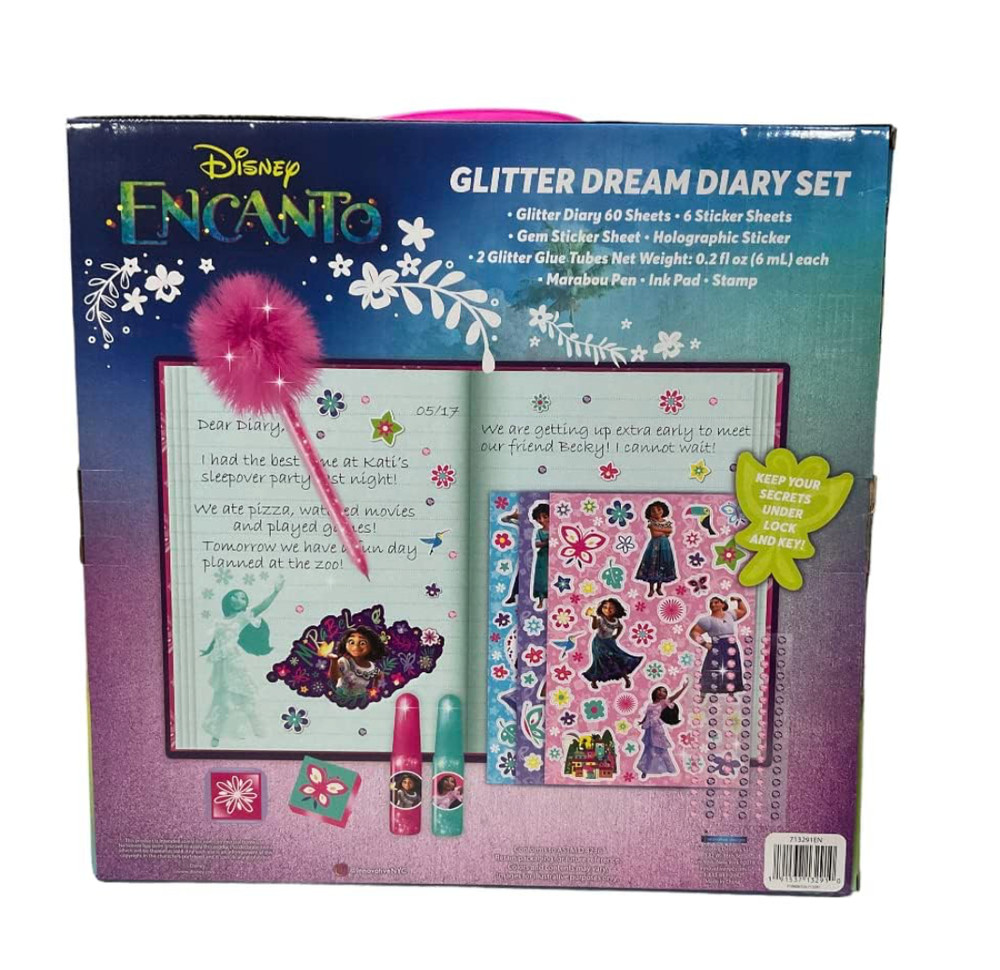 Disney Encanto Glitter Dream Diary Set