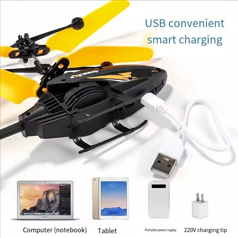Induction Flying Helicopter Toy USB Charge Hand Sensor Drone