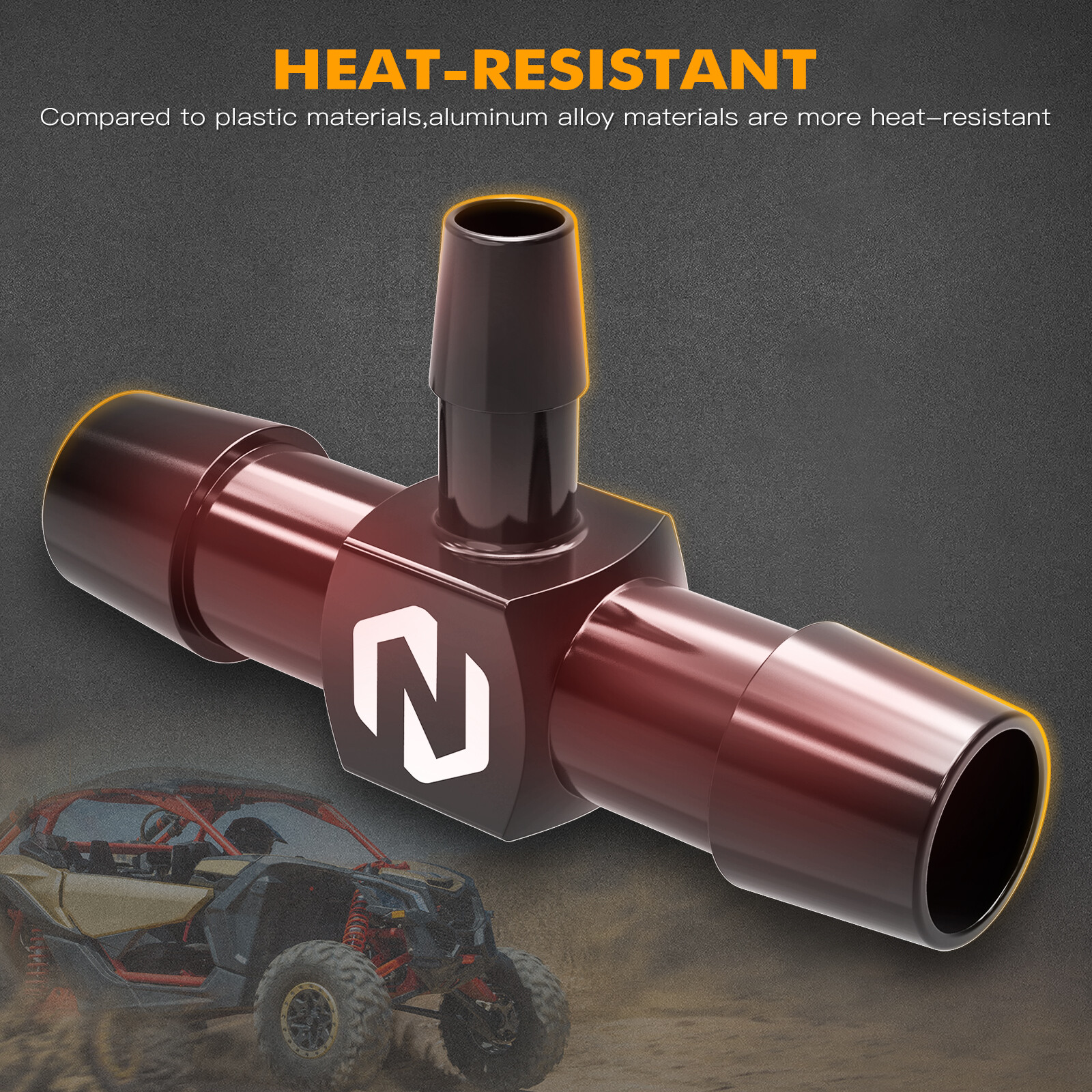 NICECNC Tee Coolant Fitting Radiator Hose Connector For Can-Am Maverick X3 Turbo