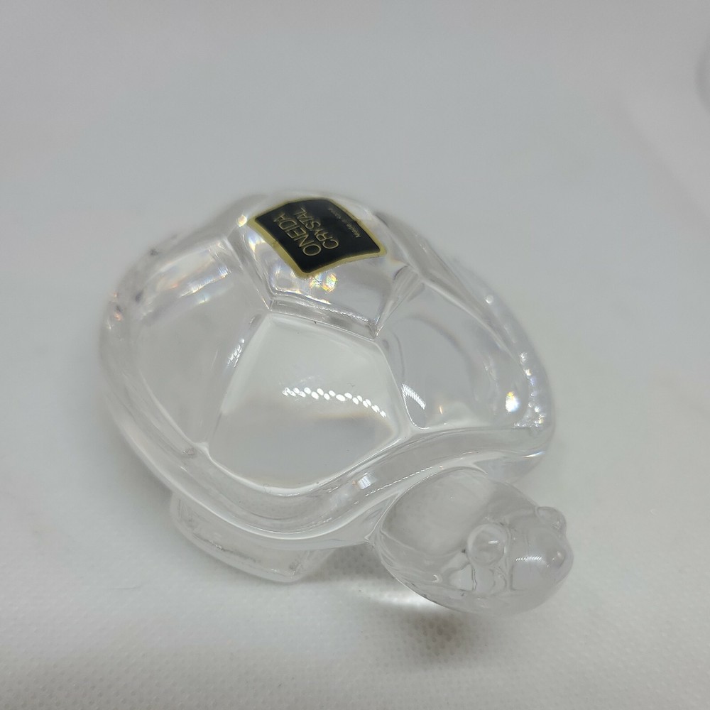 Oneida Crystal Clear Turtle, 3 1/2" long.