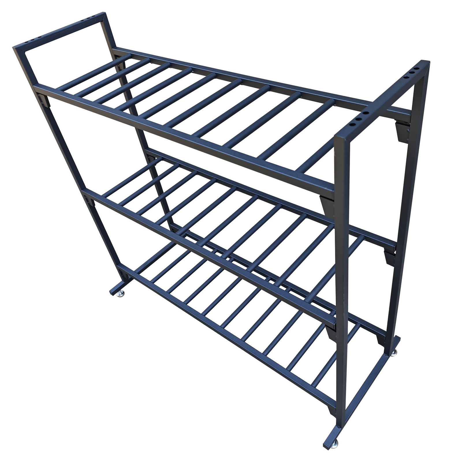 MotoProducts Black Battery Rack Stands Insanely Strong Storage Rack Holds 12