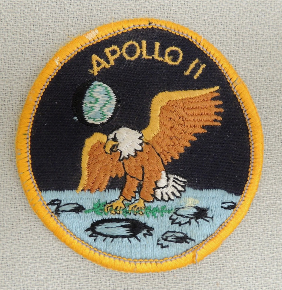 APOLLO 11 Eagle Has Landed 3" SPACE PATCH Unused with flaws