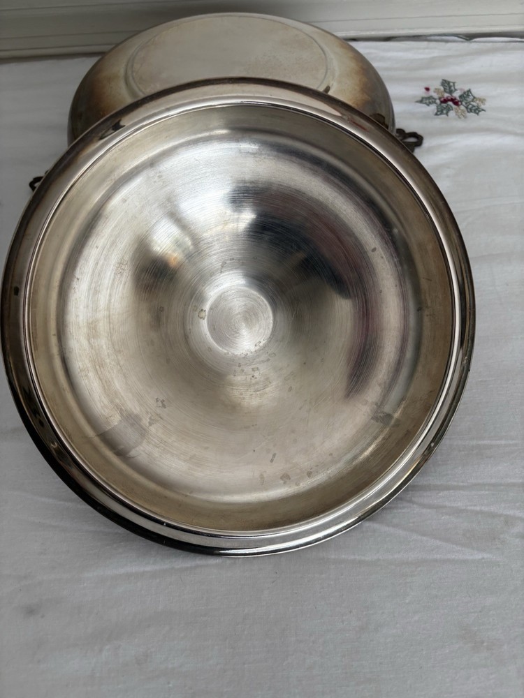 Sheffield Silver #1128 Serving Bowl With Lid & Pyrex Dish