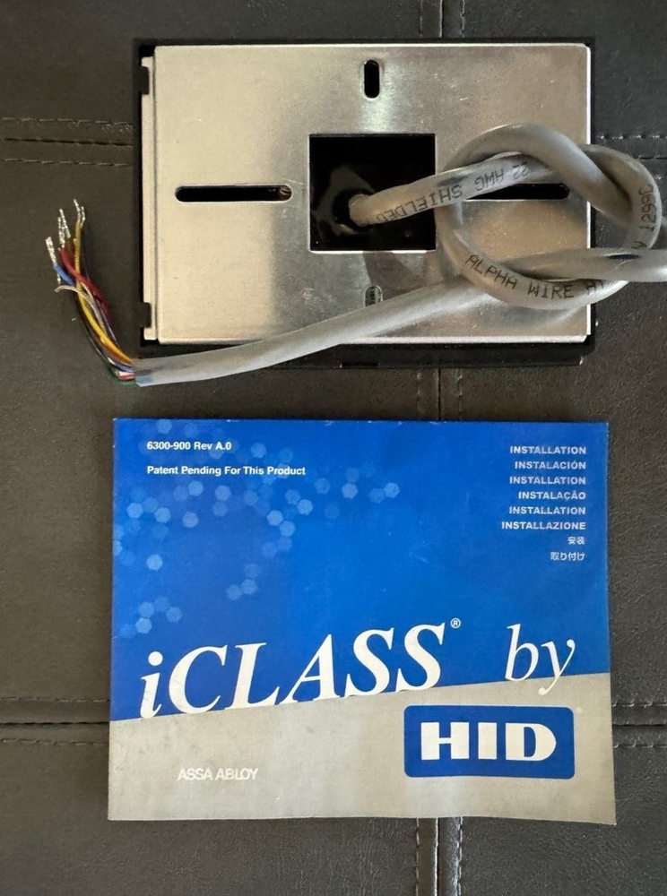 HID-iClass R40 Smart Card Reader, Model 6120BKN0002-New