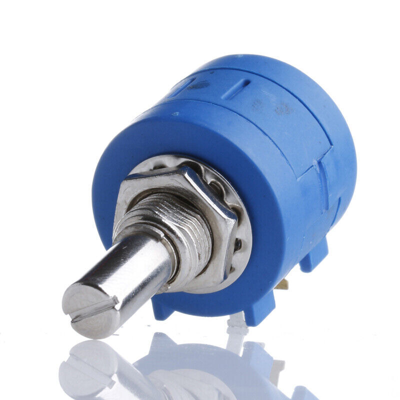 2/4/6Pcs Rotary Potentiometer Variable Dial Resistor Precision Multiturn 10-Turn