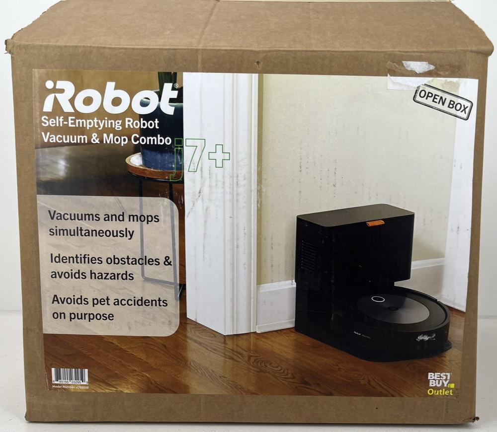 iRobot Roomba Combo j7+ Self-Emptying Robot Vacuum & Mop