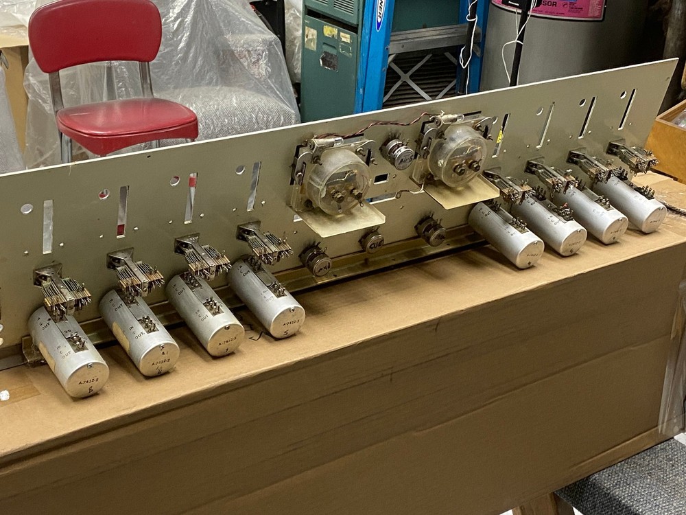 Stereo Ampro Console Front Panel with Switches - Knobs - VU's - Attenuators