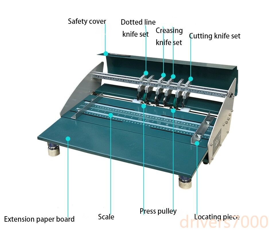 Dotted Line Paper Cutting Machine Folding Machine Electric Indentation Machine
