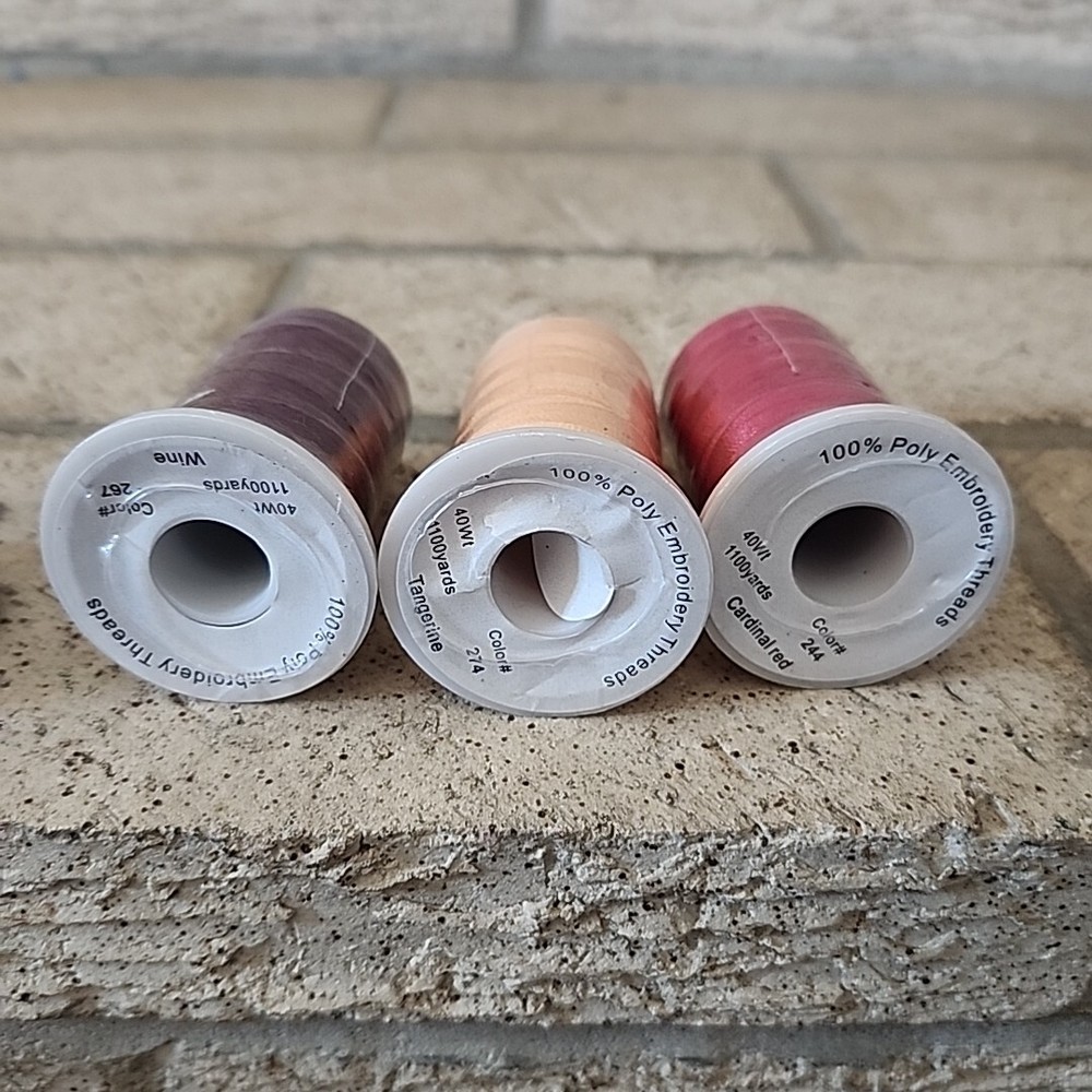 7 Spools Machine Embroidery Thread..Simthread, Unbranded