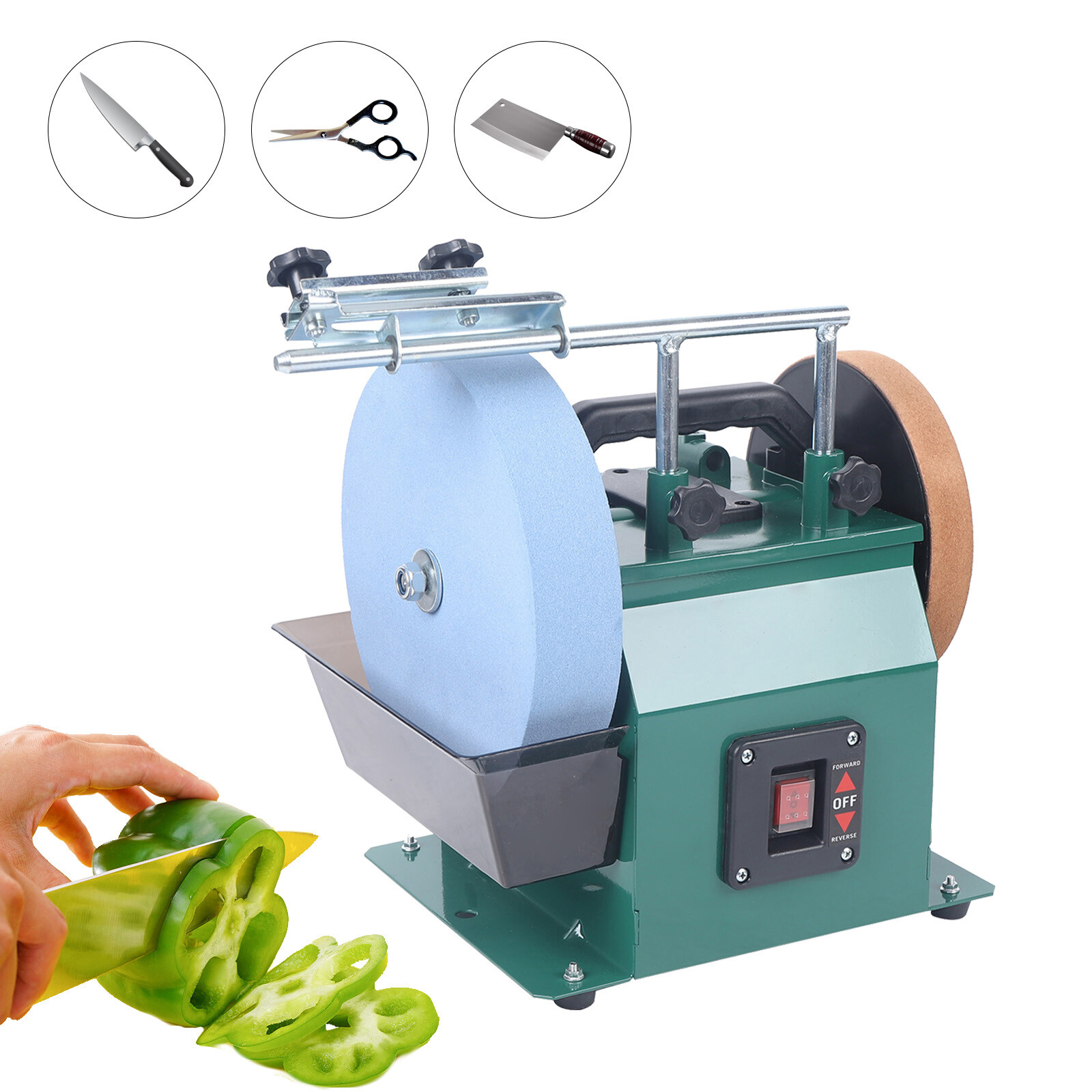10 Inch Electric Knife Sharpener Sander Polishing Machine Blade Grinding Sharpen