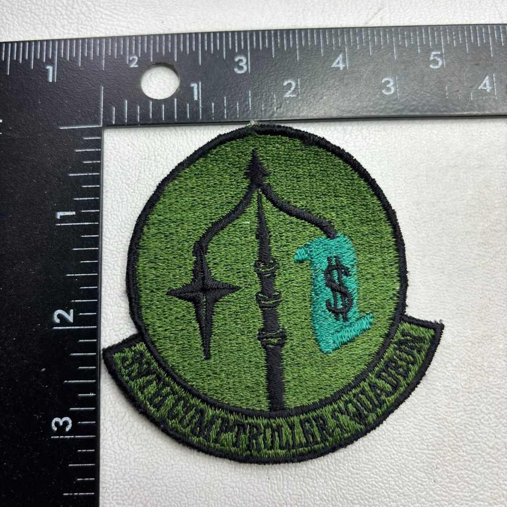 Military US Air Force 39TH COMPTROLLER SQUADRON Patch (Dollar)  561N