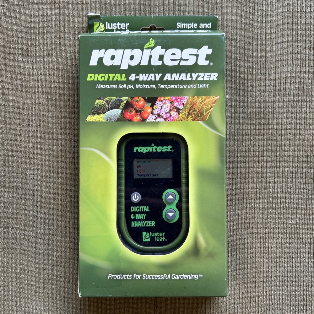 Rapitest 4 Way Digital Soil Analyzer pH Moisture Light Temperature Tester