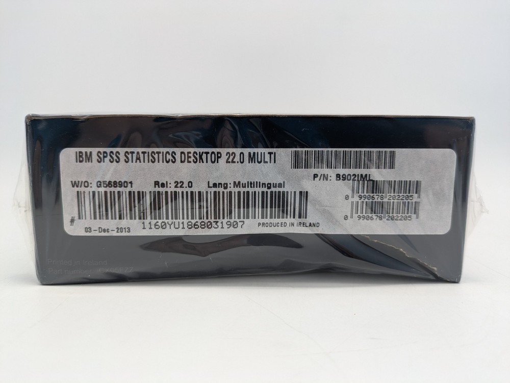 IBM SPSS Statistics Desktop Software DVD For Linux, Mac OS, Microsoft Windows