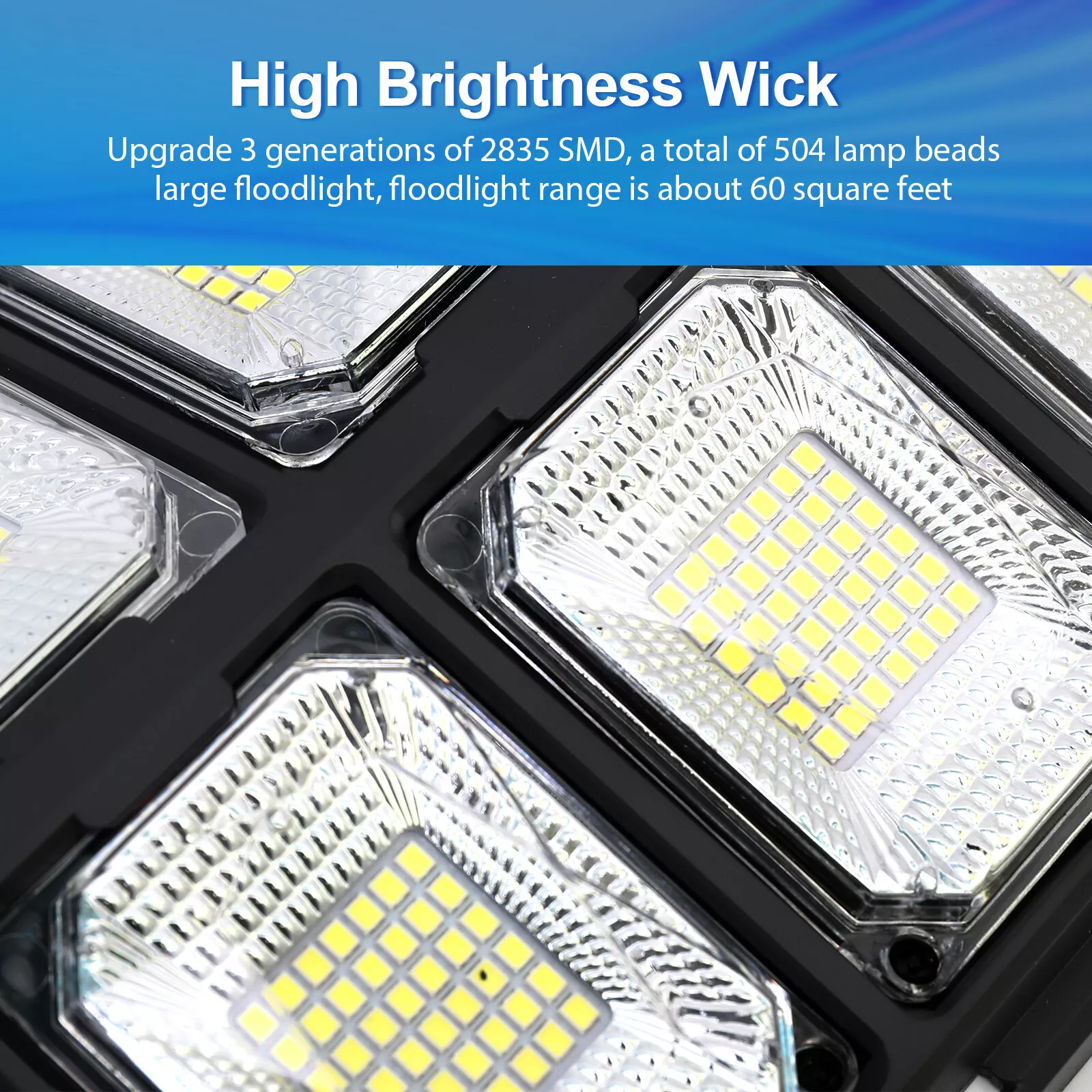 Commercial 1000000LM LED Outdoor Dusk to Dawn Solar Street Light Road Area Lamp