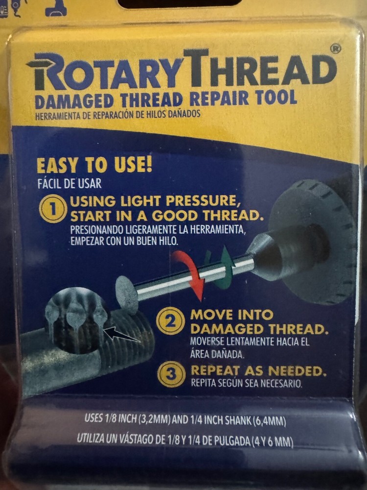Rotary Thread - damage thread repair tool.