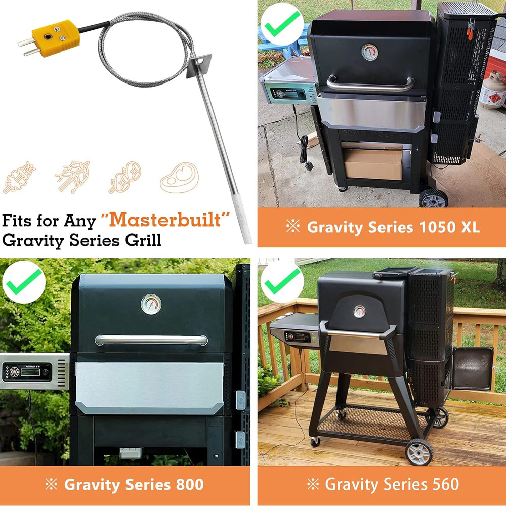 Replacement for Masterbuilt Temperature Probe Kit 1-Piece, Compatible with Maste