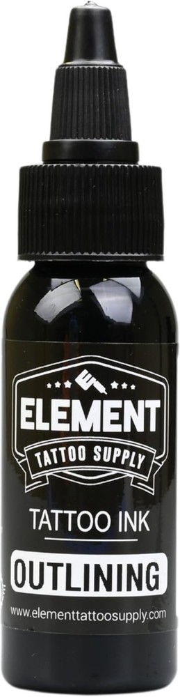 1oz Nighthawk Tattoo Ink - Permanent Black for Precise Outlining & Shading
