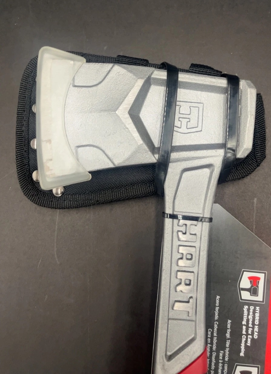 HART 14 Inch Forged Steel Hatchet with Face Cutouts