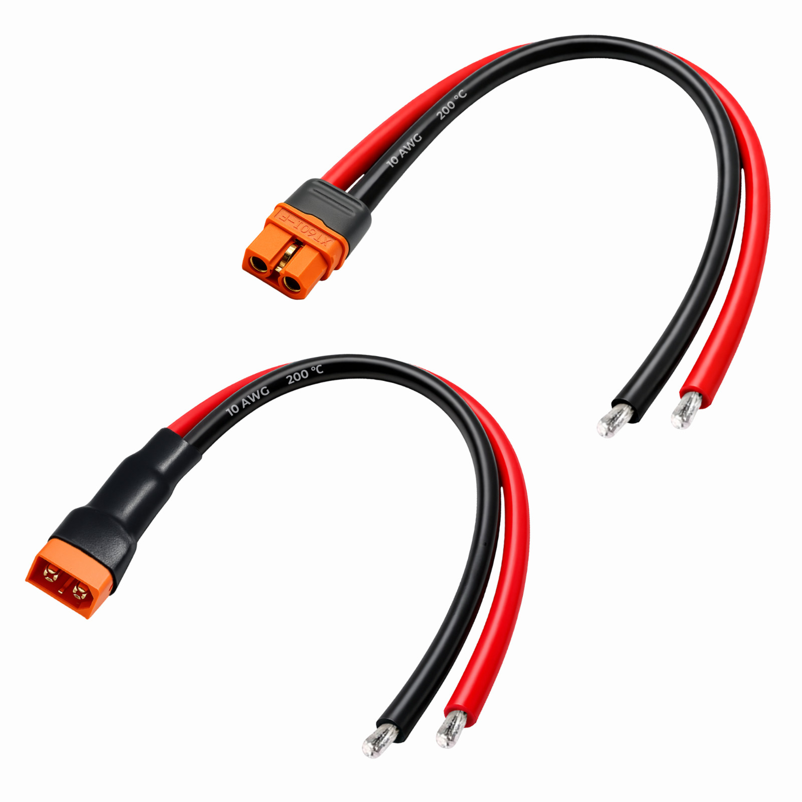 XT60i Pigtail Lead 10AWG Male Female Connector Parallel Cable for Solar RC Lipo
