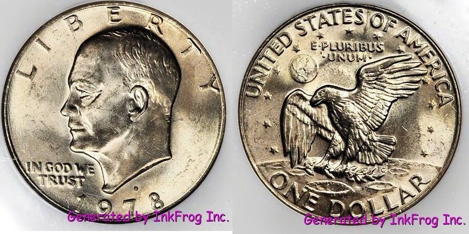 1978 D Eisenhower Dollar Choice/Gem BU