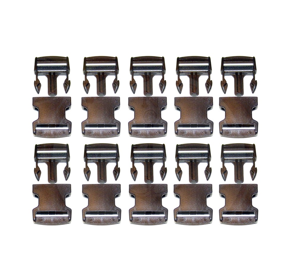 Quick Release Buckle, for 1½" Inch Webbing, Acetal Plastic, 10 Pc. Set