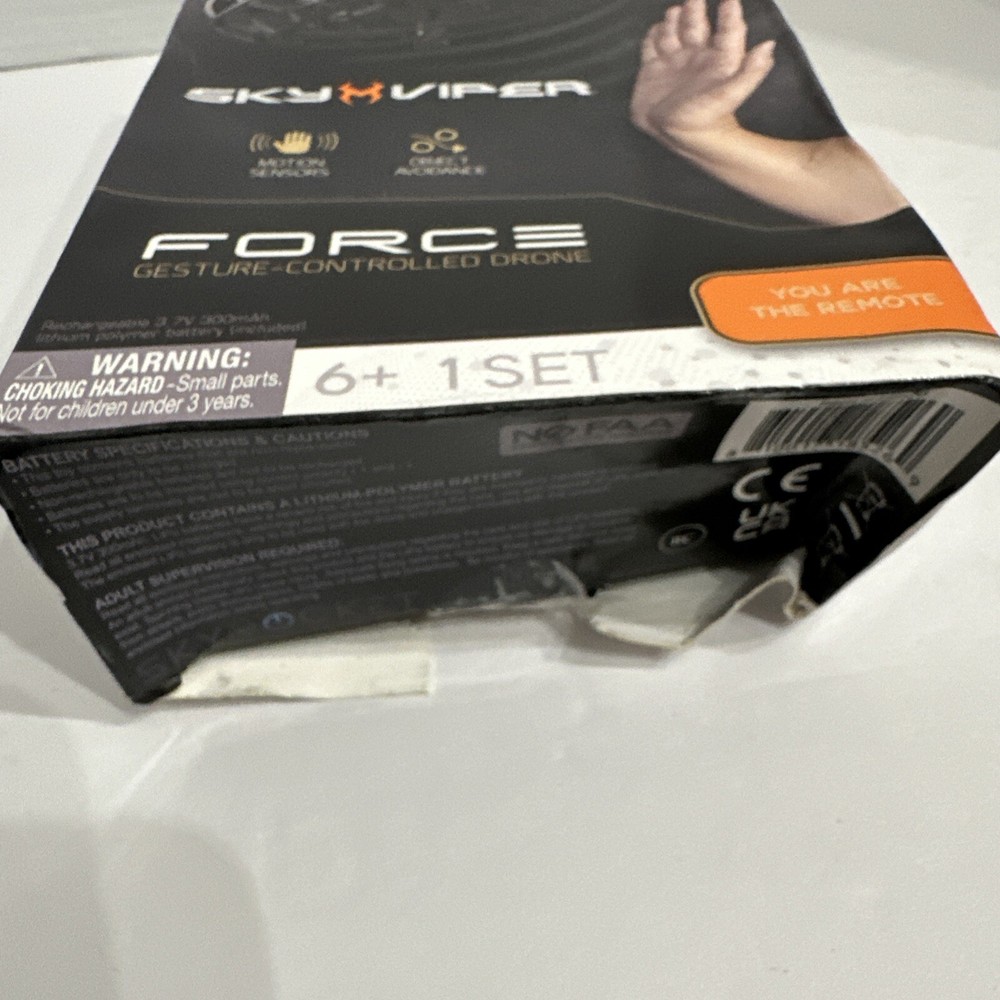 Sky Viper FORCE Gesture-Controlled Drone NEW Box Is Crushed