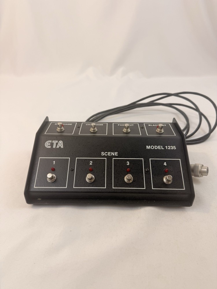 ETA Model 1235 Scene Footswitch Lighting Controller 4 Scene Chase Not Tested