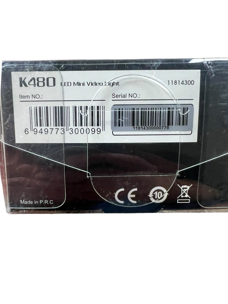 F&V LED Video Light Panel Dimmable w Magnetic Filters Black K480