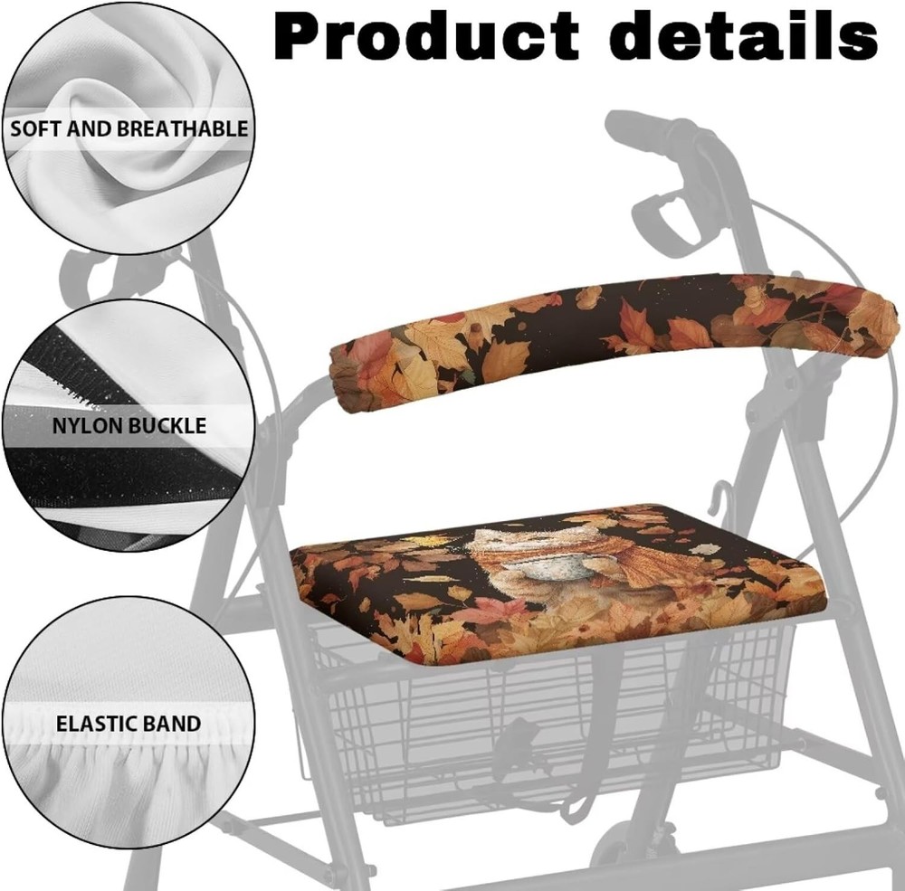 Fall Cat Walker Seat Covers Driver Rollator Accessories Protection Removable ...