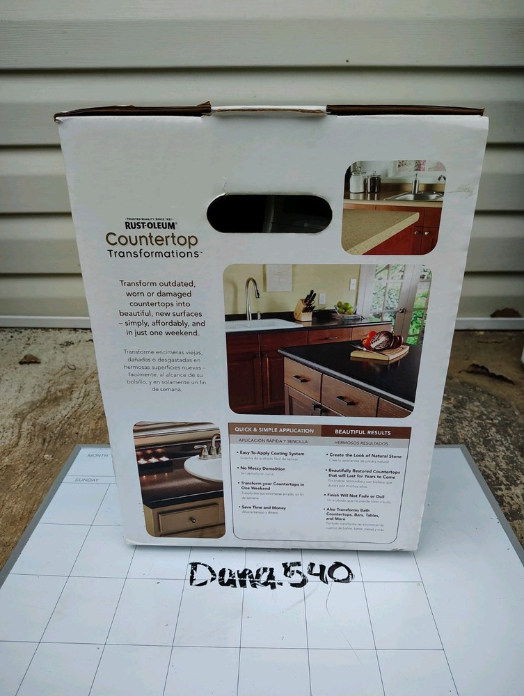 RustOleum 258529 Countertop Transformations Pebbled Ivory 70oz. Kit New Open Box