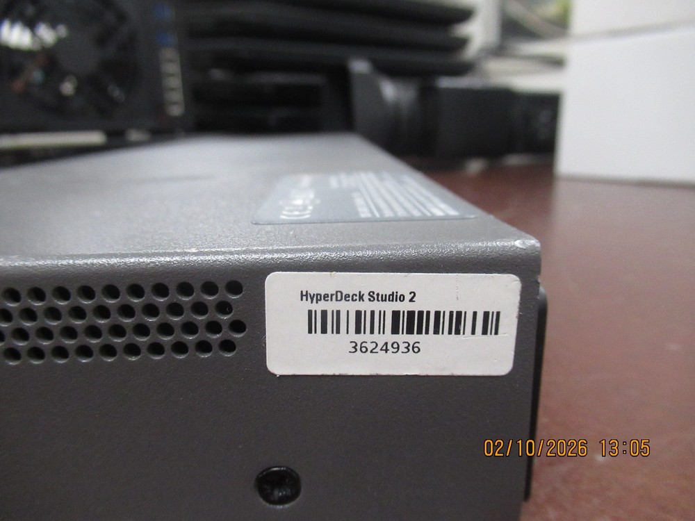 Blackmagic Design HyperDeck Studio 2 HD SSD Recorder via SDI or HDMI
