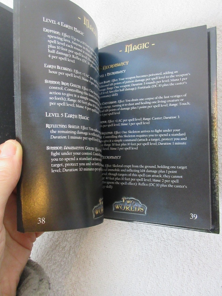 Two Worlds Tabletop RPG 2 Disk Collectors Edition With Book *Game Disk Missing