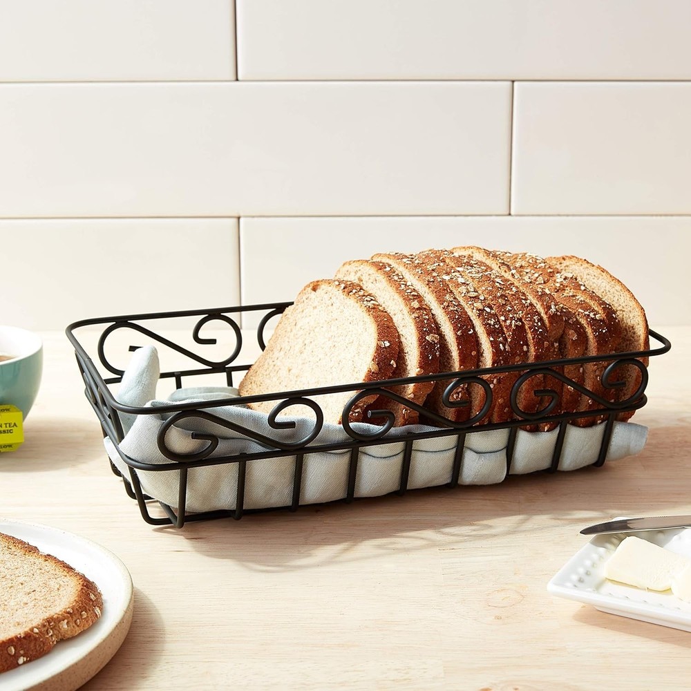 Diversified Scroll Basket Classic Kitchen Design Breads Roll Muffin Pastries &