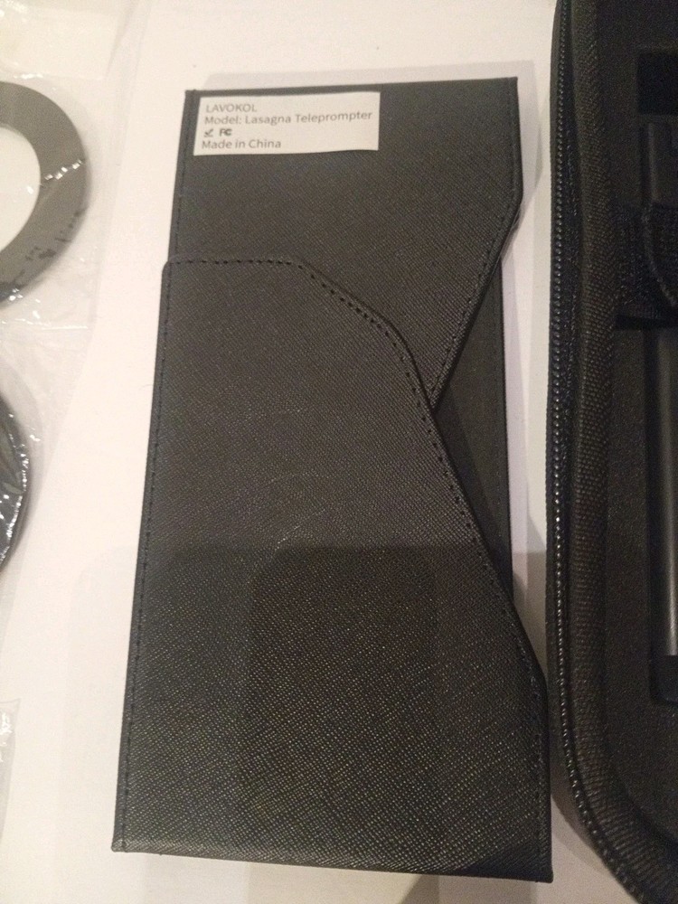 DSLR Smartphone Teleprompter Kit w/ Case Phone Tablet Video Script Reader