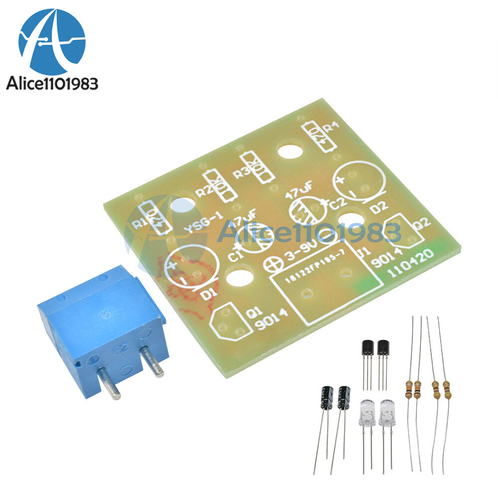 5MM LED Simple Flash Light Simple Flash Circuit DIY Kit