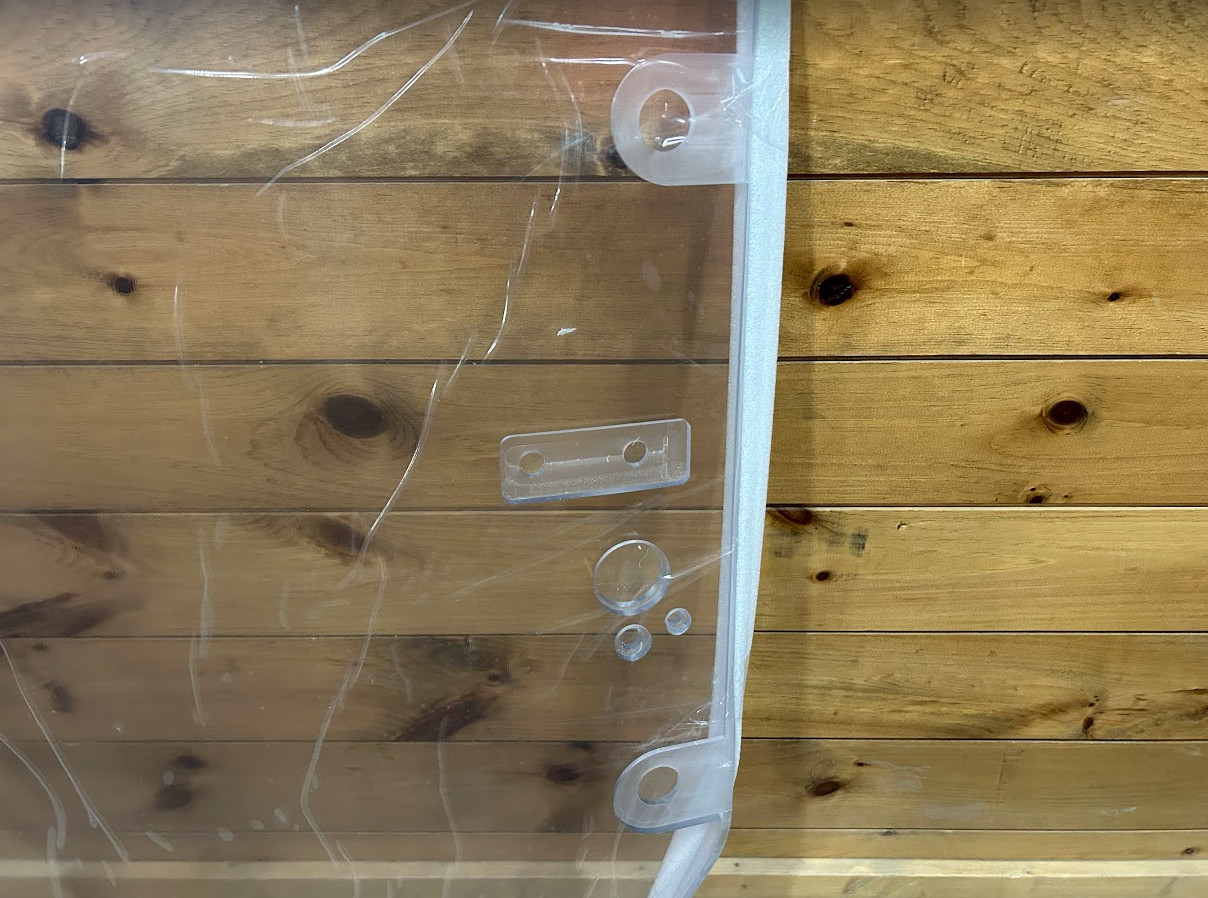 1/2" John Deere P Series Skid Steer Door Poly Lexan Mulcher Mower Windshield